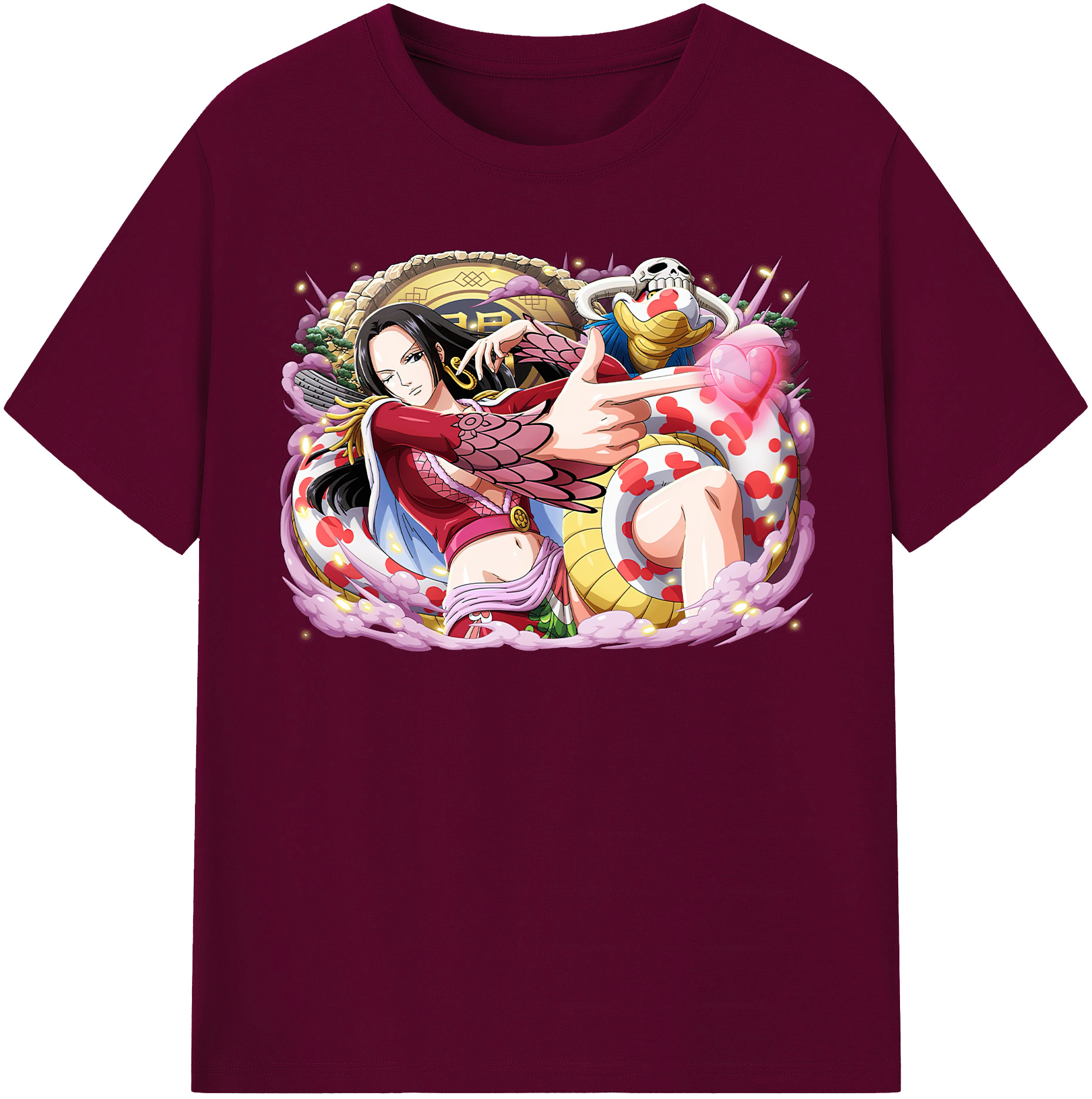ワンピース ボア・ハンコック ONE PIECE Boa·Hancock レディースカジュアルプリントTシャツ（綿100％）